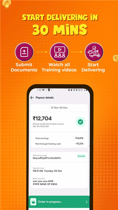 Swiggy Delivery Partner App screenshot