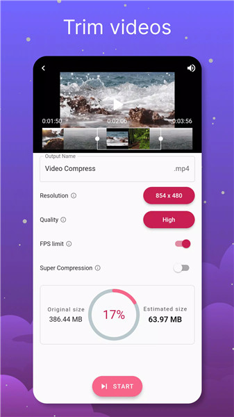 Videos & Movies Compressor screenshot