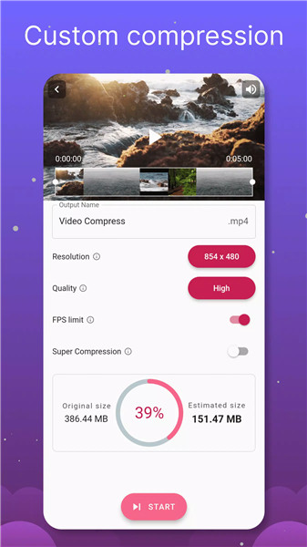 Videos & Movies Compressor screenshot