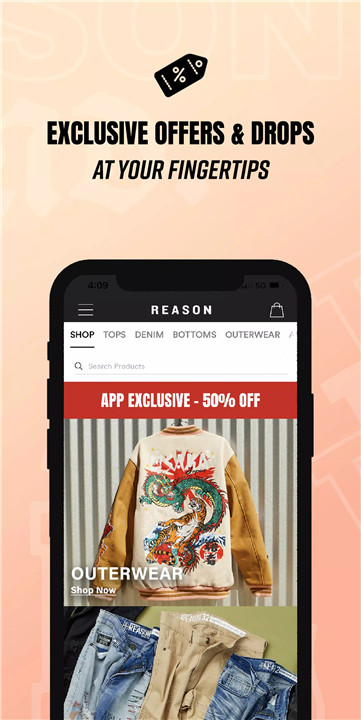 Reason Clothing screenshot