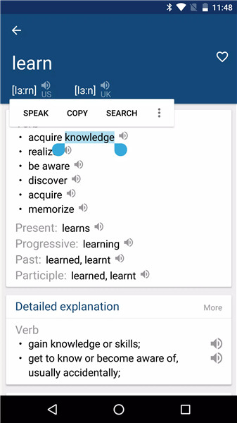 English Dictionary screenshot