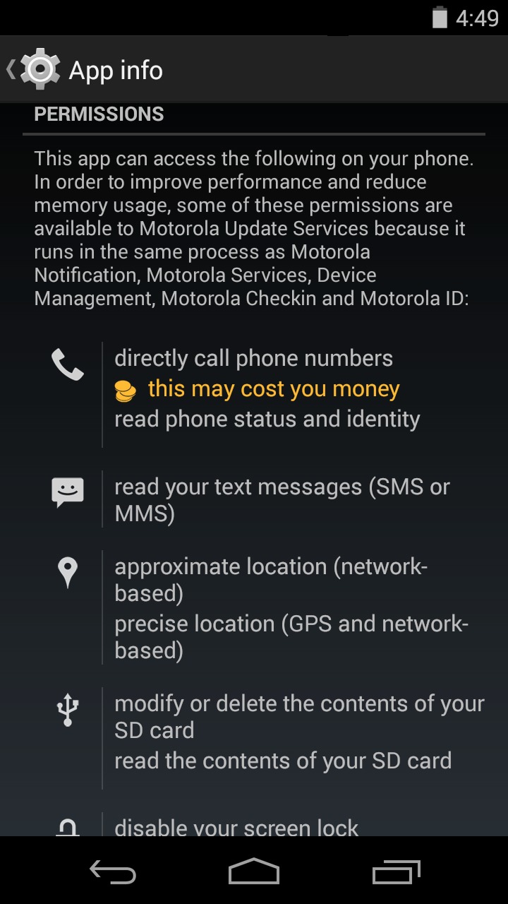 Motorola Update Services screenshot