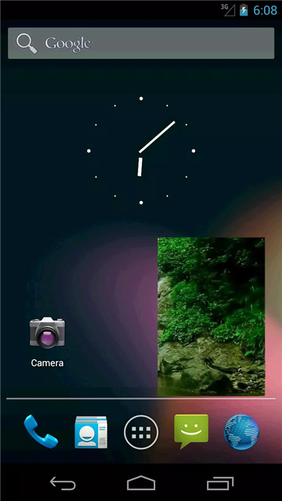 Background video recording camera screenshot