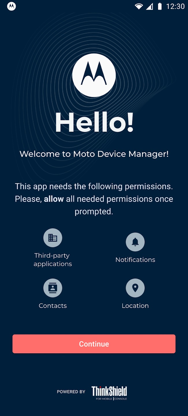 Moto Device Manager screenshot