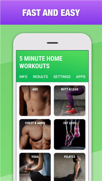 5 Minute Home Workouts screenshot