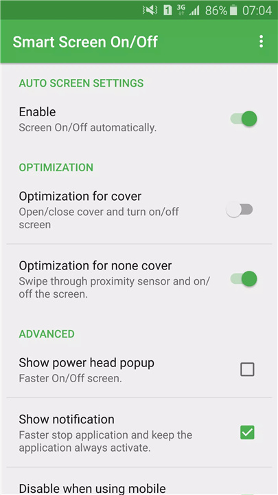 Smart Screen On/Off Auto screenshot
