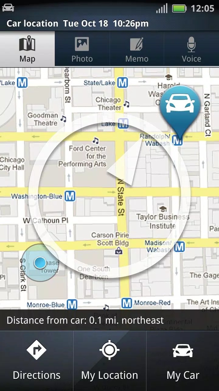 Motorola Car Finder screenshot