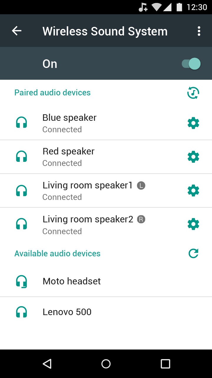 Wireless Sound System screenshot