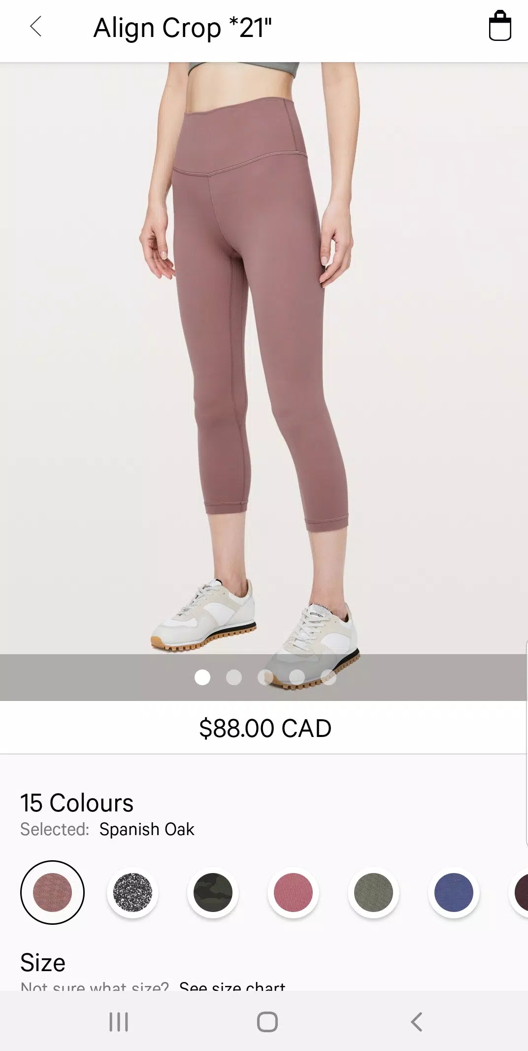 lululemon screenshot