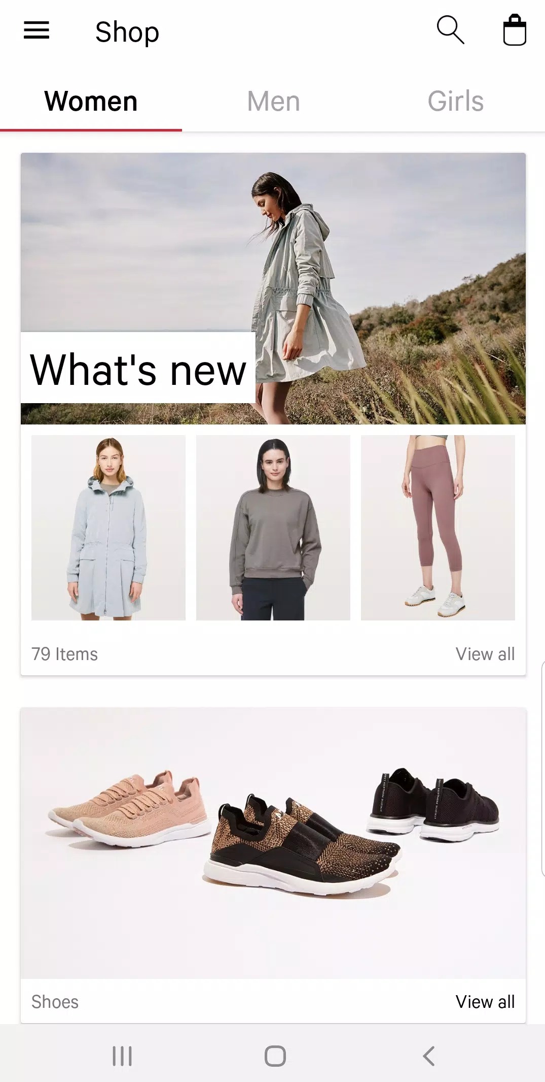 lululemon screenshot