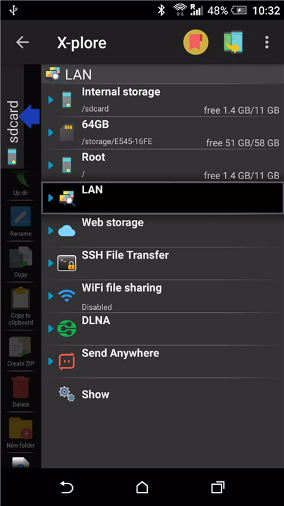 X-plore File Manager screenshot