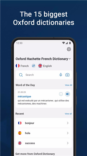 Oxford Dictionary & Thesaurus screenshot