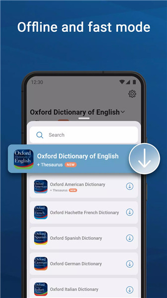 Oxford Dictionary & Thesaurus screenshot