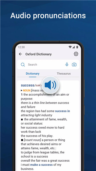 Oxford Dictionary & Thesaurus screenshot