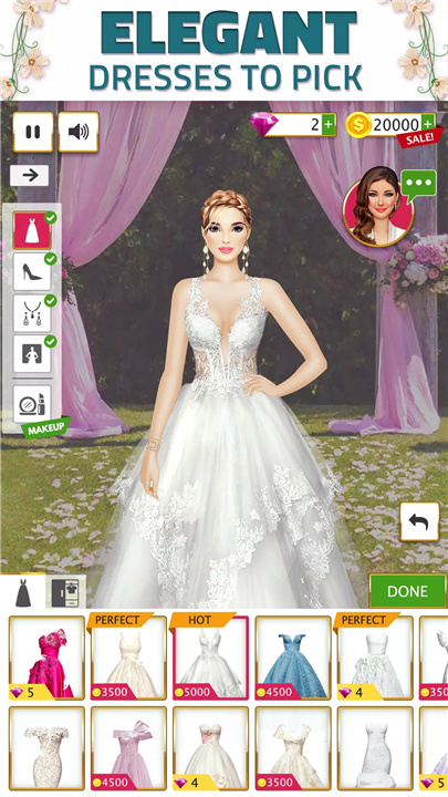 Super Wedding Dress Up Stylist screenshot