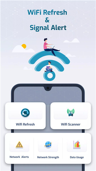 WiFi Refresh & Signal Alert screenshot