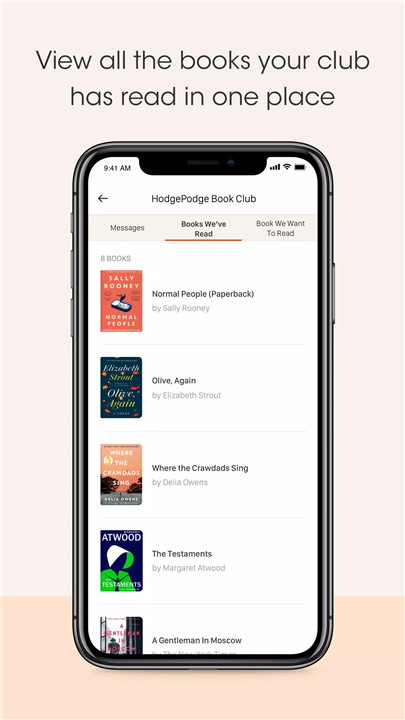 Bookclubs screenshot