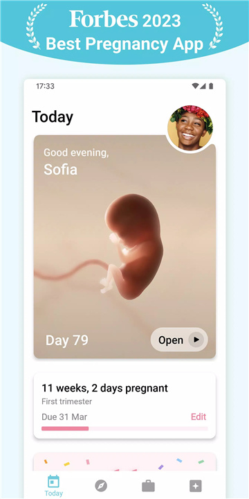 Pregnancy + | Tracker App screenshot