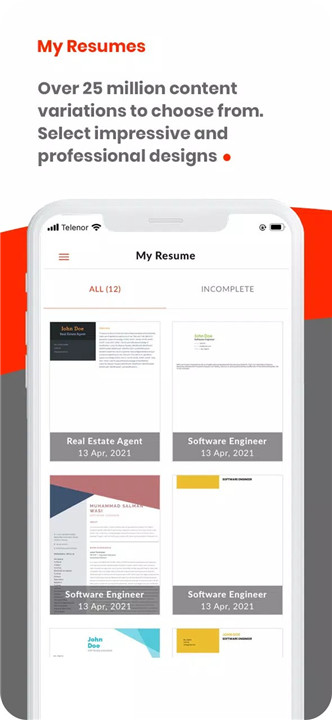 Resume Inc. screenshot