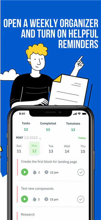 Pomodoro Focus Timer & Planner screenshot