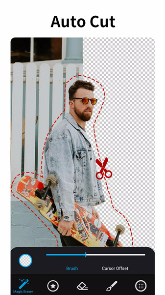 Photo Editor BG Eraser MagiCut screenshot