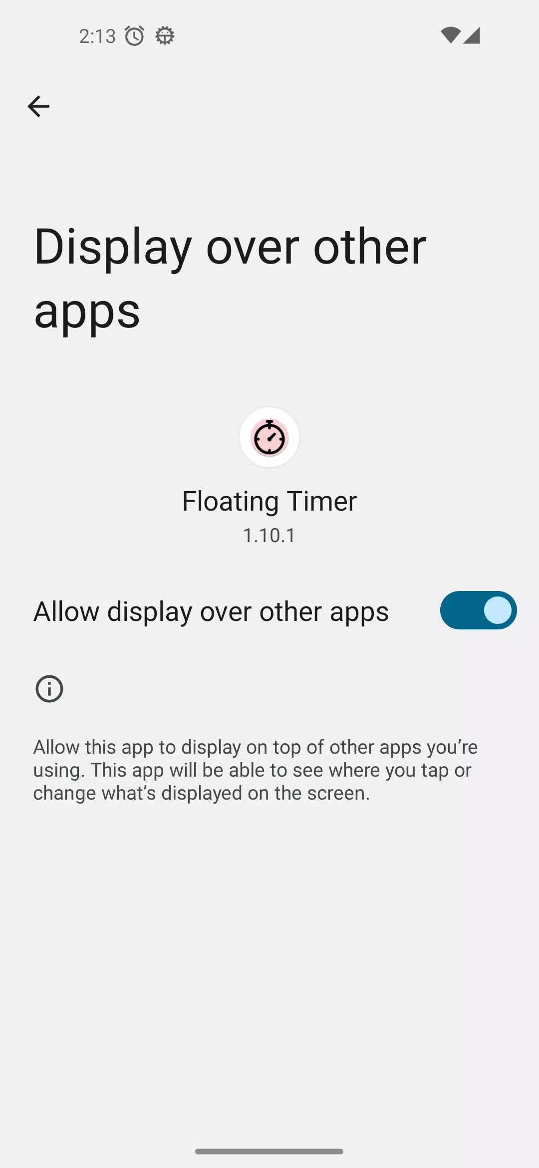 Floating Timer screenshot