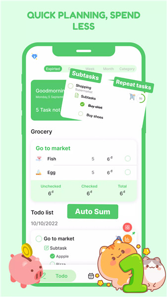 Cute Grocery & Shopping List screenshot