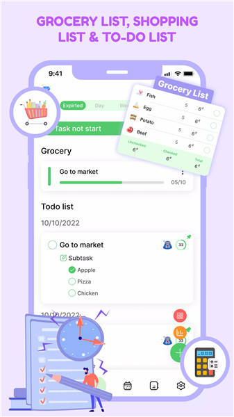 Cute Grocery & Shopping List screenshot