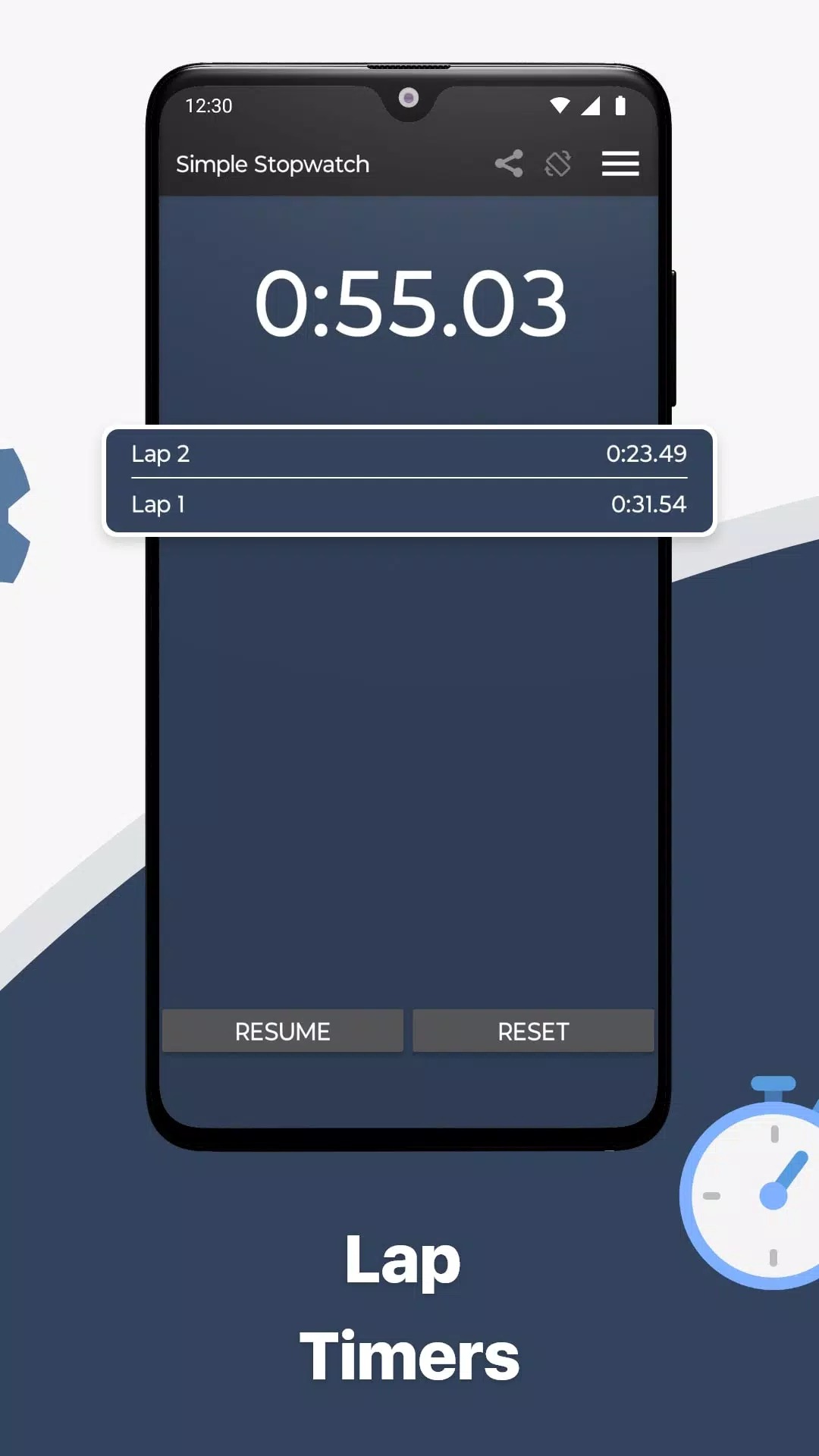 Simple Stopwatch screenshot