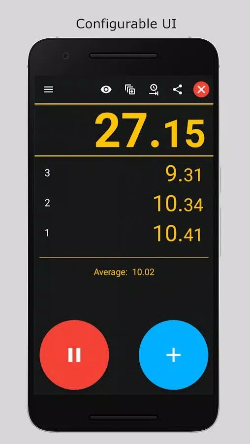 Stopwatch 2 Advanced lap timer screenshot