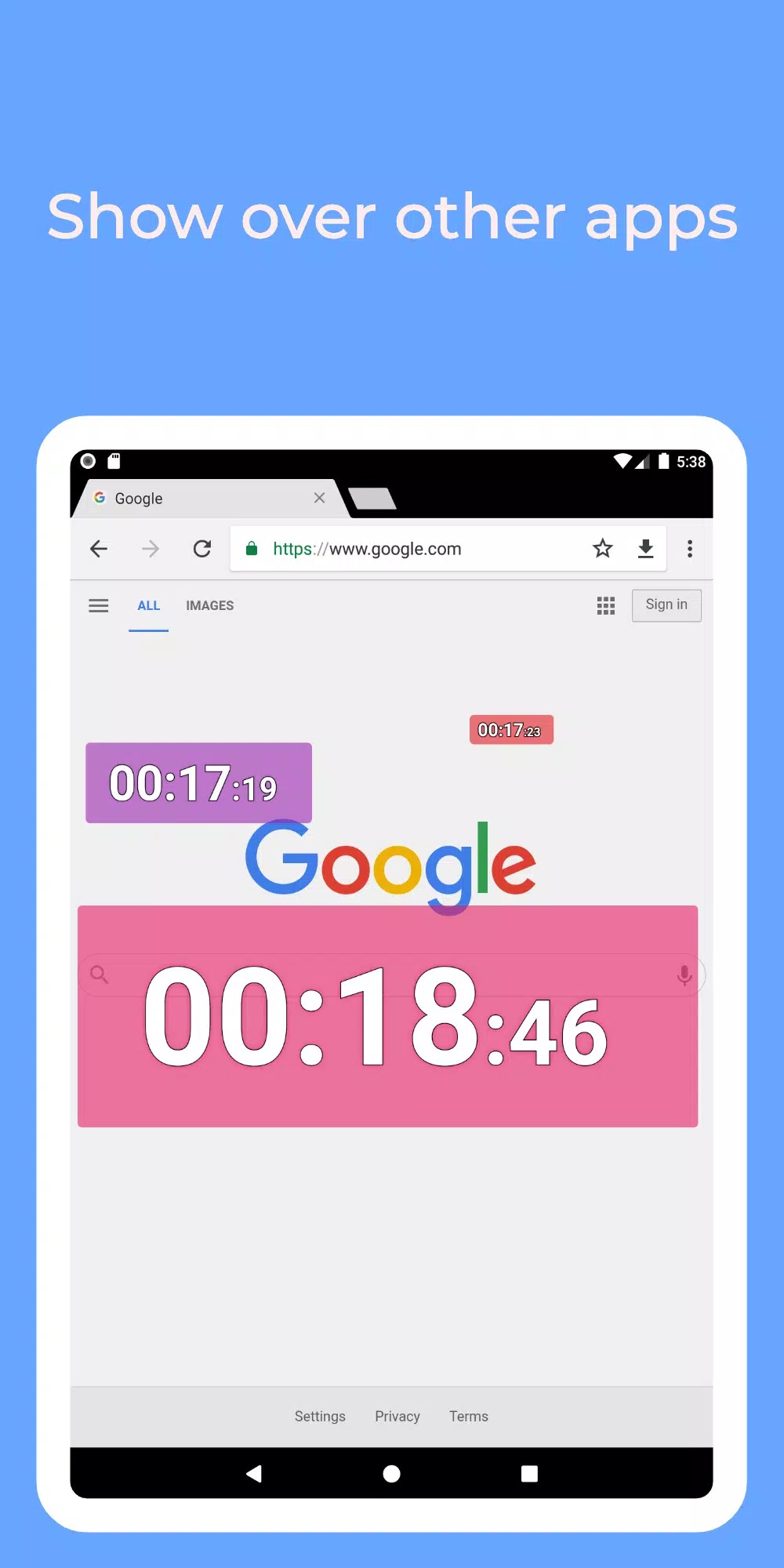 Stopwatch app－Countdown Timer screenshot