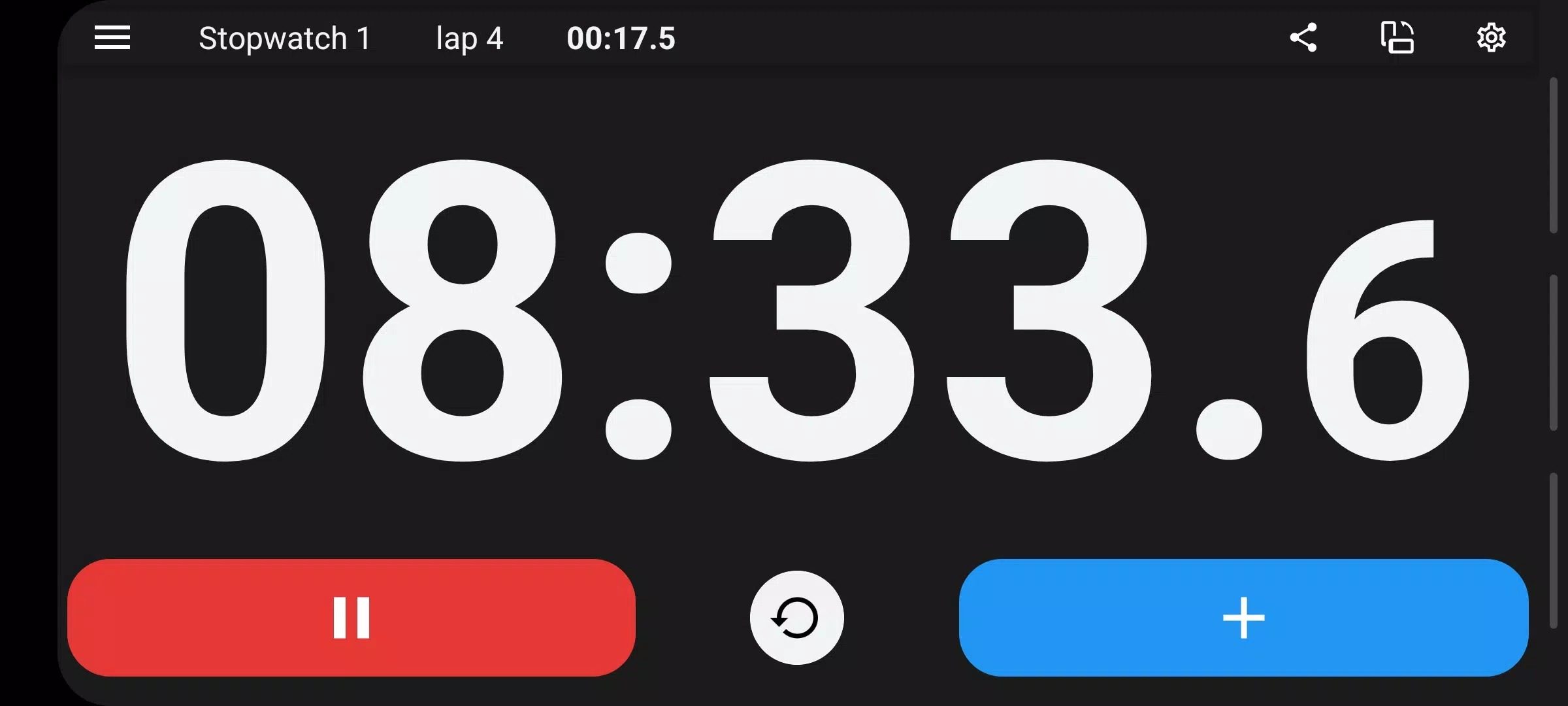 Stopwatch X screenshot