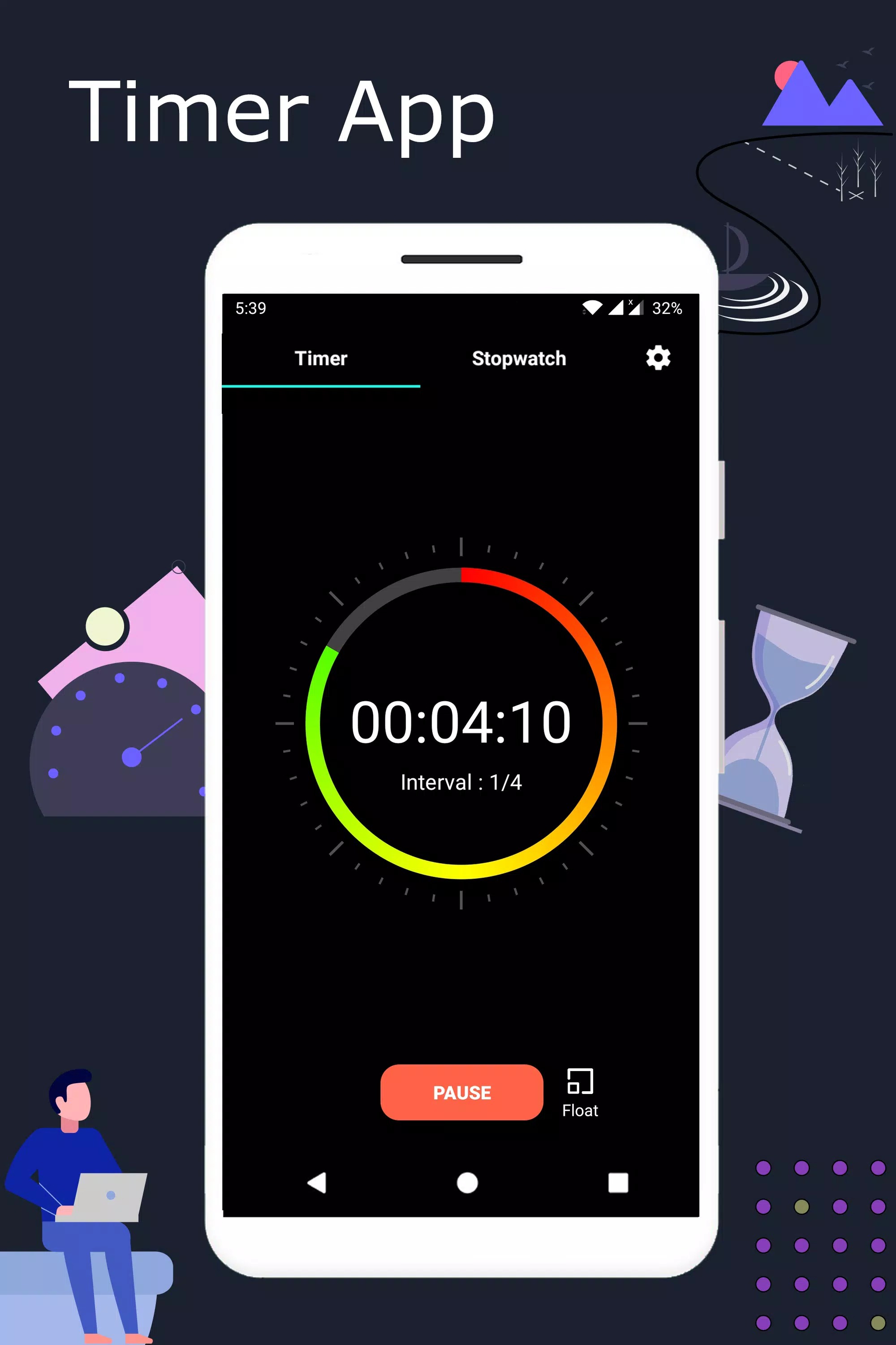 Timer Stopwatch App - Sound screenshot