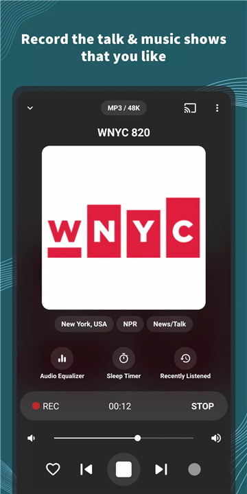 VRadio - Online Radio App screenshot