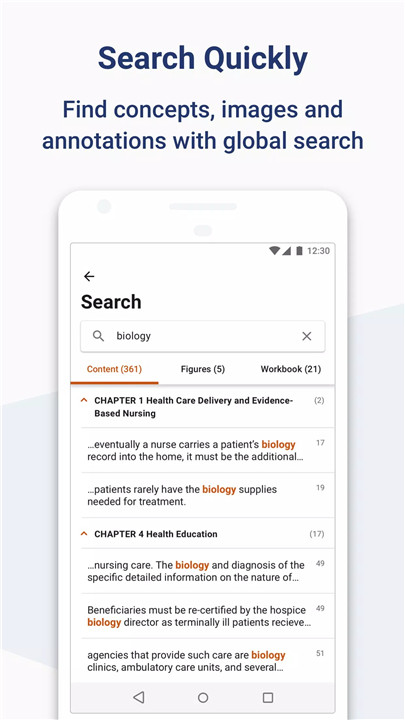 ClinicalKey Student Bookshelf screenshot