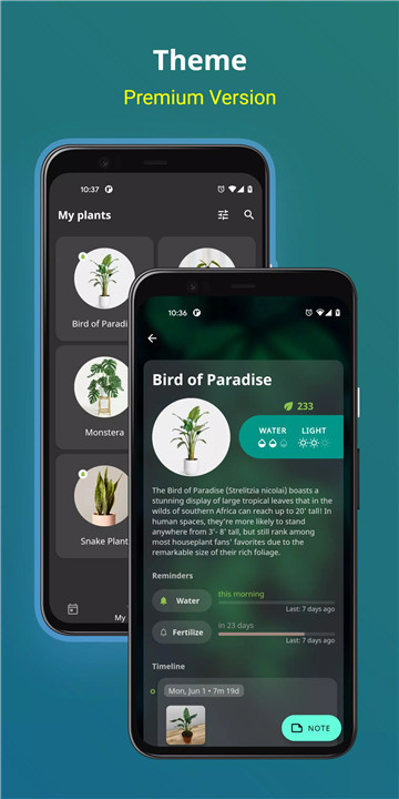 Plantnote screenshot