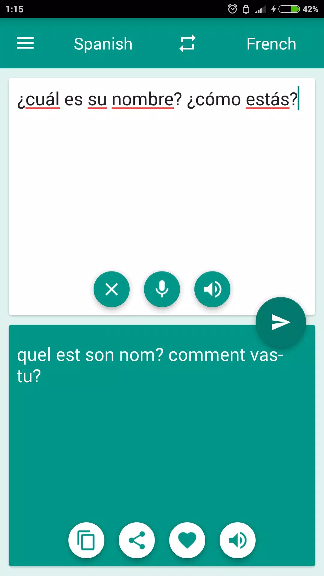 French-Spanish Translator screenshot