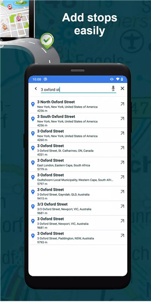 Multi-Stop Route Planner screenshot