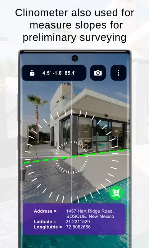Clinometer Camera screenshot