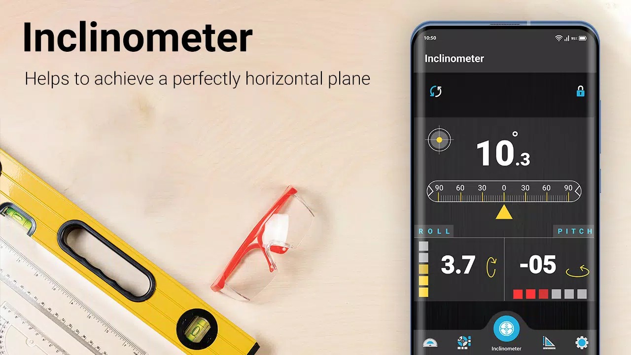 Inclinometer & Bubble Level screenshot