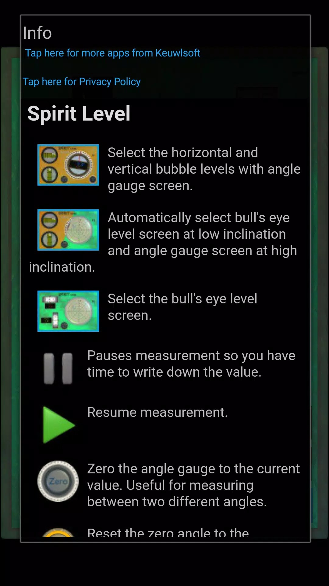 Spirit Level screenshot