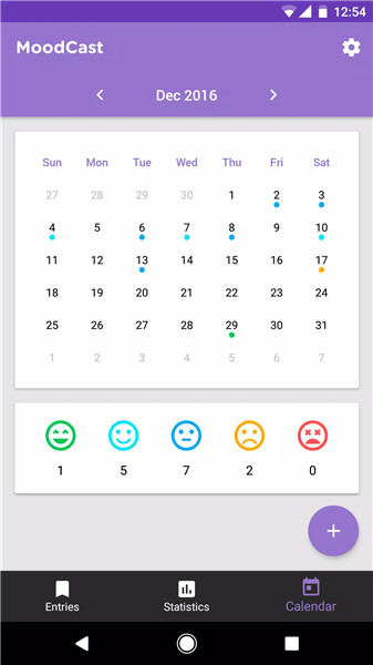 MoodCast Diary - Mood Tracker screenshot