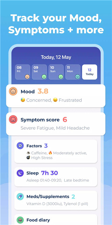 Symptom & Mood Tracker screenshot