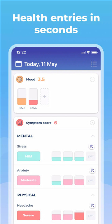 Symptom & Mood Tracker screenshot