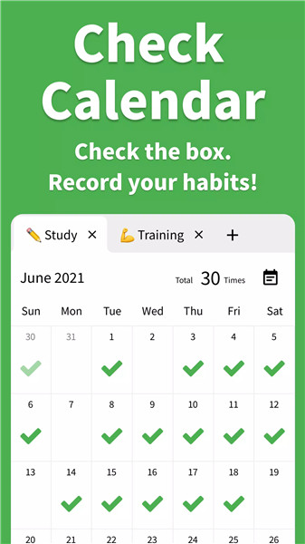 Check Calendar - Habit Tracker screenshot