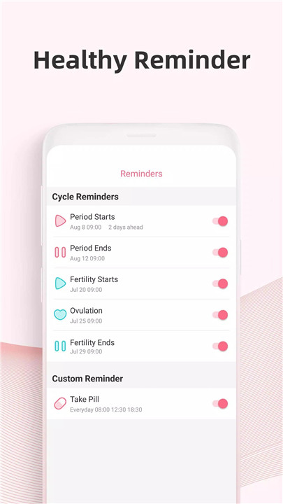 Period tracker by PinkBird screenshot