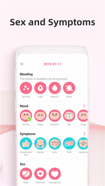 Period tracker by PinkBird screenshot