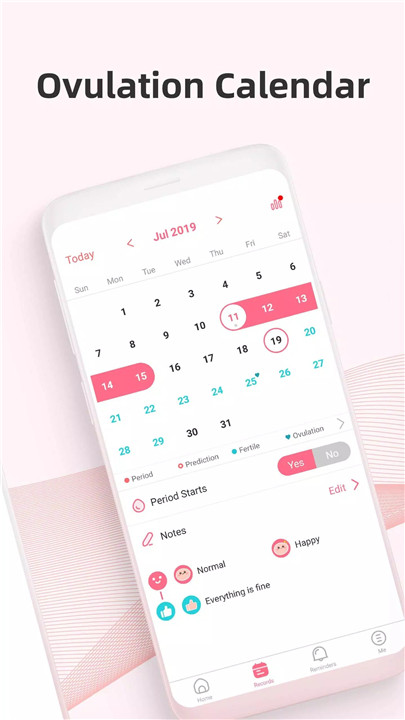 Period tracker by PinkBird screenshot