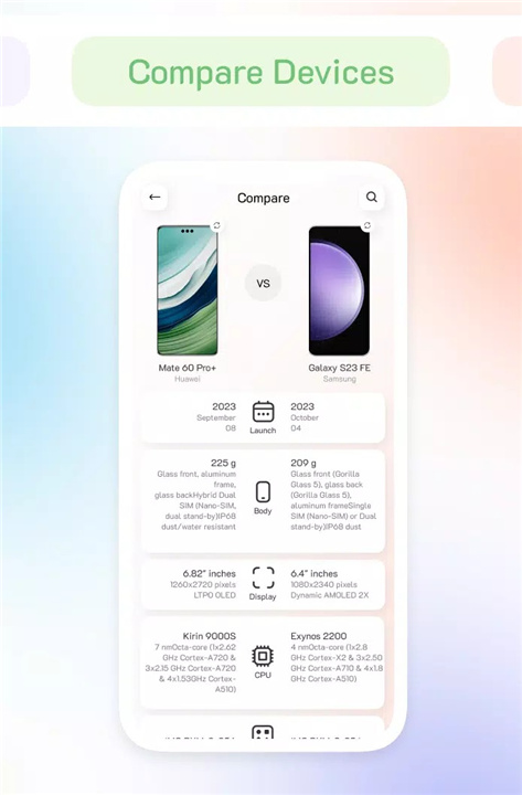 Mobolist: Mobile Specs, Prices screenshot