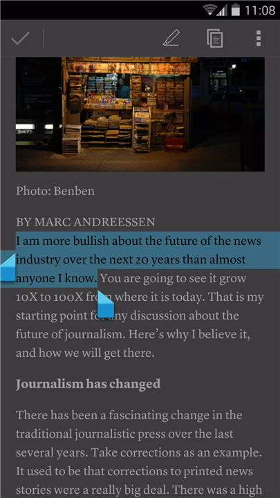 Instapaper screenshot